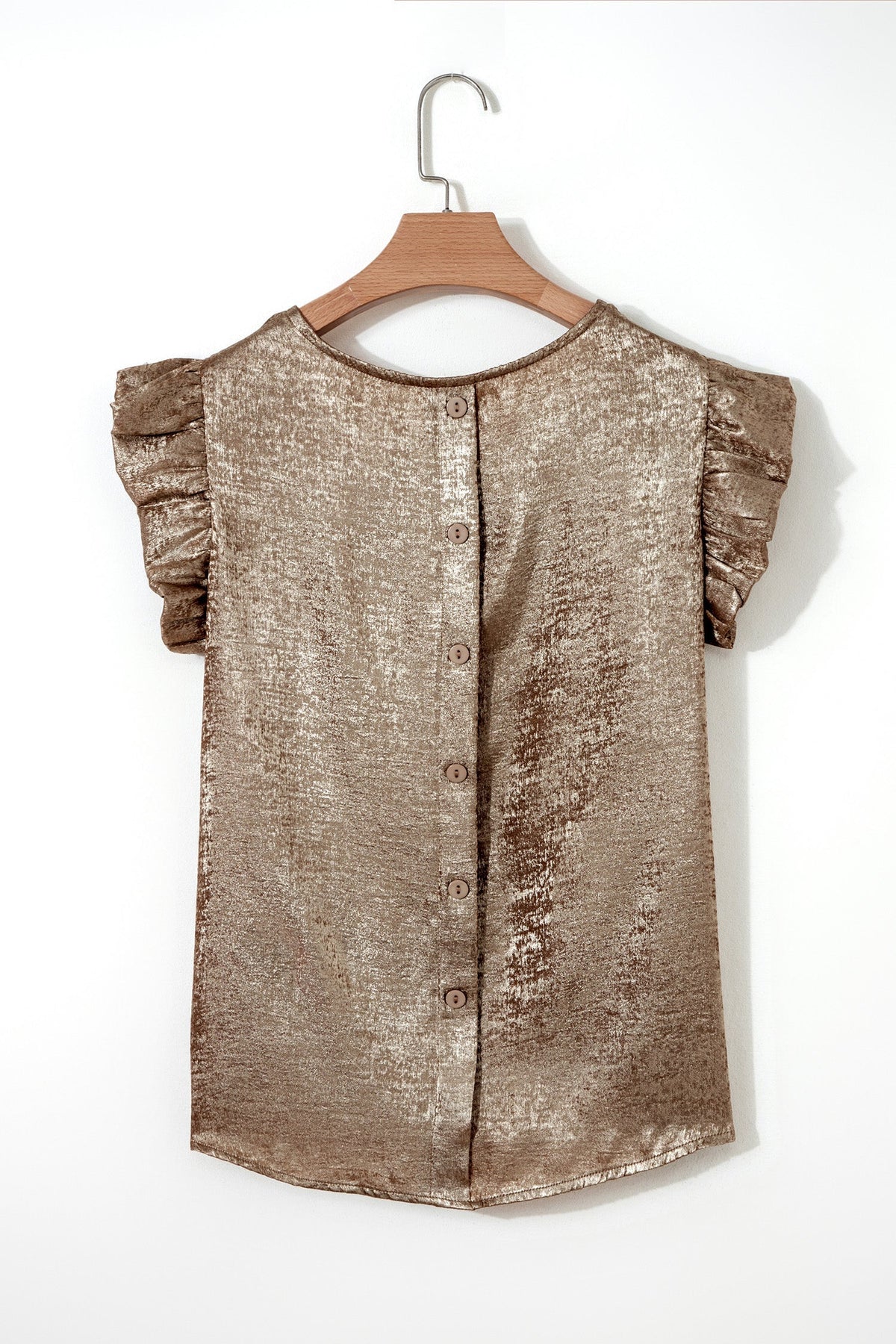 Threaded Pear Parker Ruffle Trim Sleeveless Top