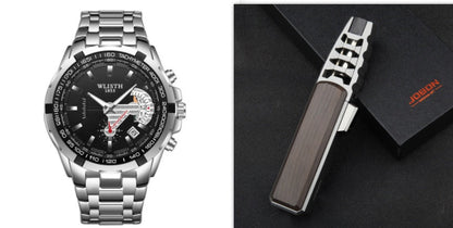 Men’s Waterproof Quartz Sports Watch | High-Sense Executive Chronograph Wristwatch | Trendy Minimalist Rugged Sports Watch | Luxury-Label Precision Quartz Timepiece | 2026 High-Fashion Statuesque Men’s Accessory
