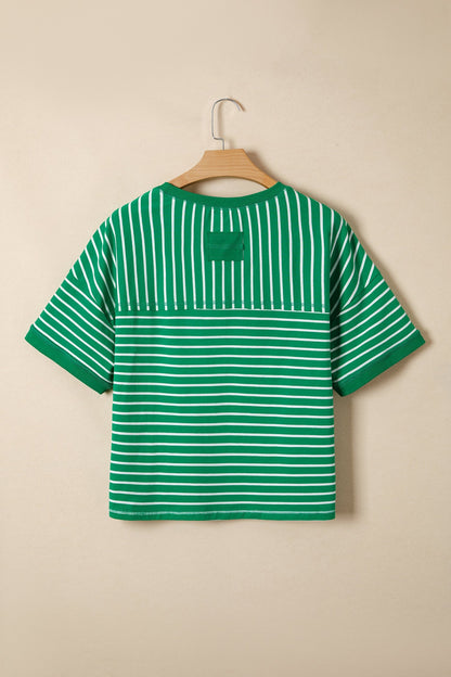 Threaded Pear Madilynn Detail Half Sleeve Tee