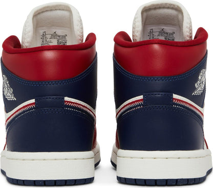 Air Jordan Women's Retro 1 Mid 'Usa 2022' Sneakers