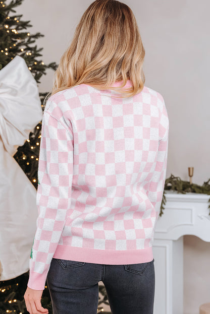 Threaded Pear Ella Tree Pattern Cardigan Sweater