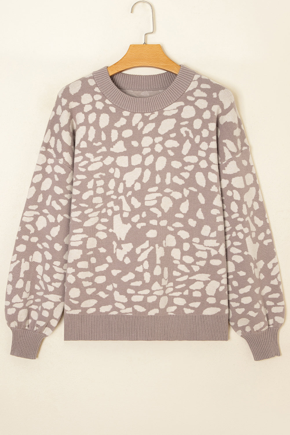 Threaded Pear Avery Trim Drop Shoulder Sweater