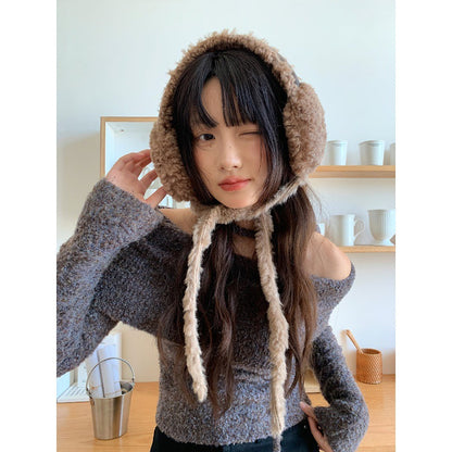 Women’s Fleece Ear Warmers – Warm Outdoor Cycling Ear Covers for Winter