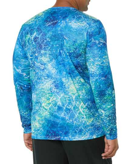 Costa Men's Tech Mossy Oak Coastal Crew