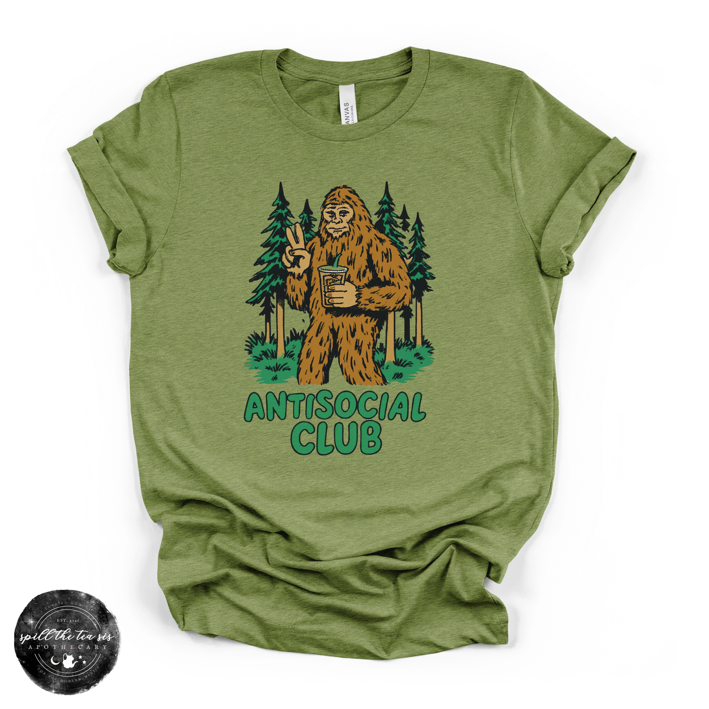 Antisocial Bigfoot Tee | Funny Sasquatch Graphic T-Shirt