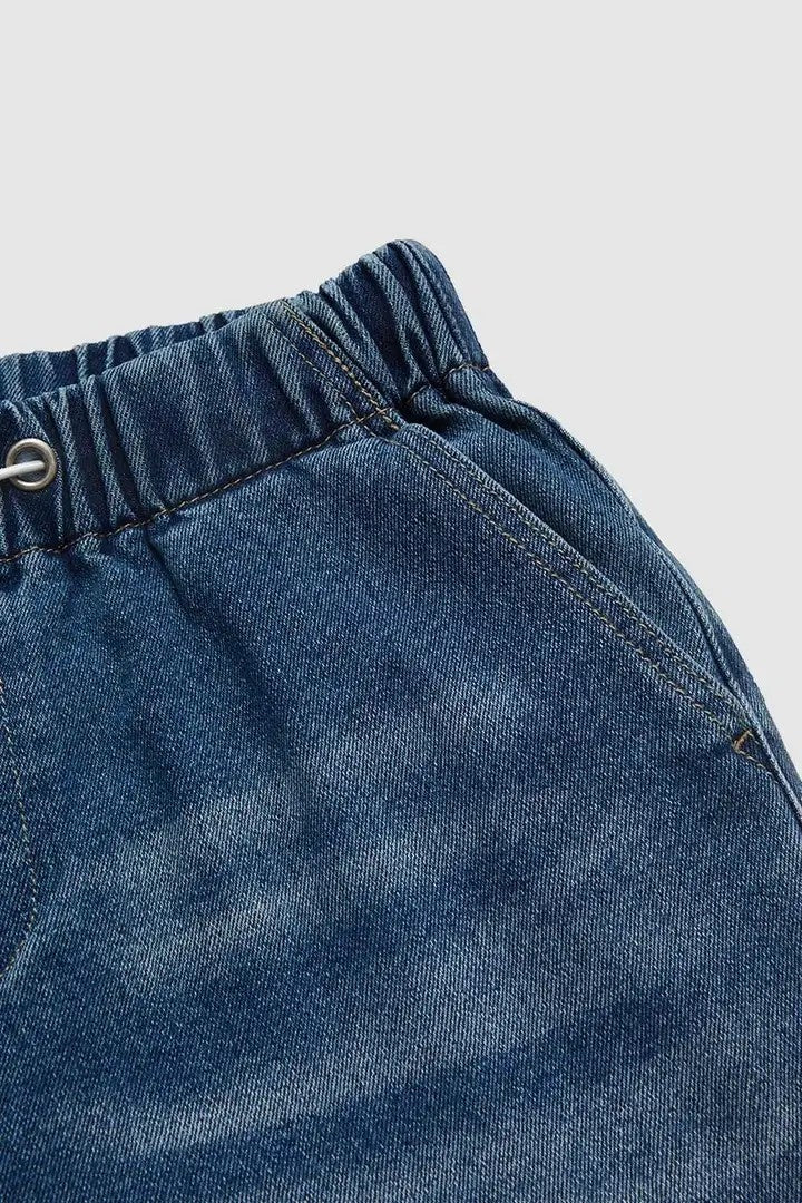 Women’s Premium Jeans T199 | High-Sense Deep Blue Straight-Leg Denim | Elegant Mid-Rise Women's Trousers | Trendy Sculpted Fit Casual Jeans | 2026 High-End Denim Collection