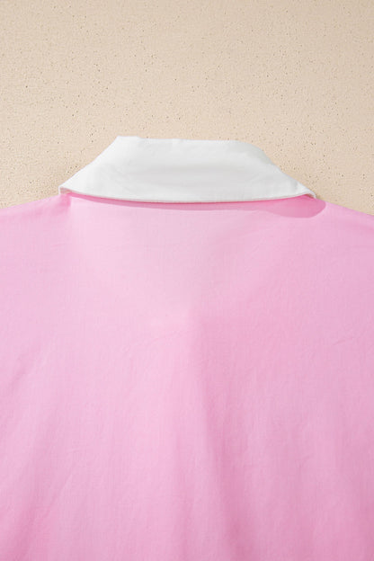 Threaded Pear Francesca Short Sleeve Up Shirt