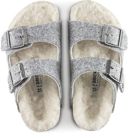 Birkenstock Arizona Kids Wool Light Gray