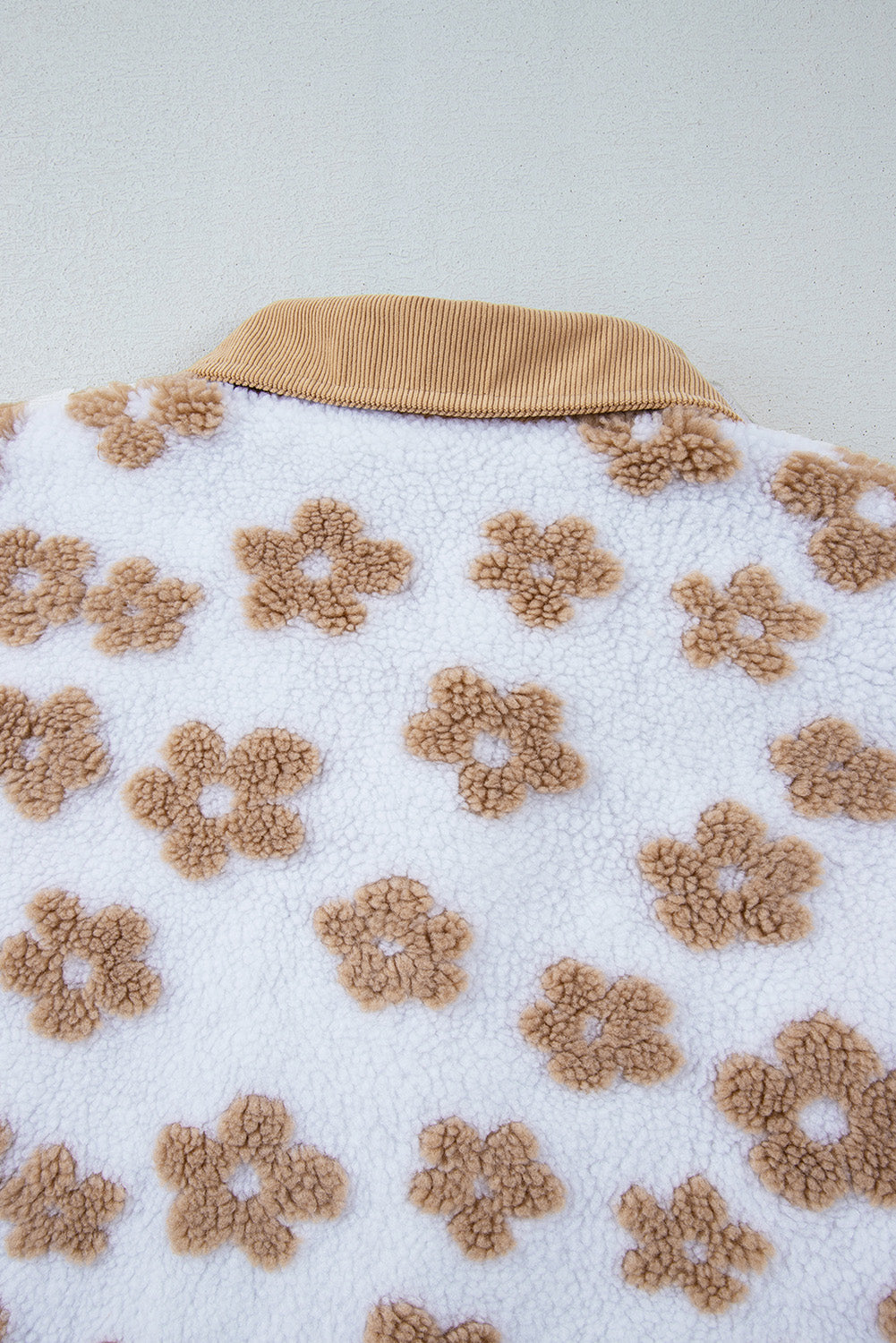 Threaded Pear Elisa Pattern Up Fleece Jacket