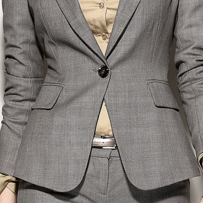Women’s Thin Wool Professional Suit | Elegant Slim-Fit Business Blazer & Trousers Set | High-Sense Formal Office Wear | Premium Wool-Blend Tailored Suit for Women | 2026 Executive Fashion Collection