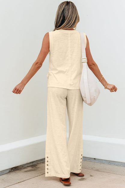 Threaded Pear Kassidy Solid Color Tank Top Set