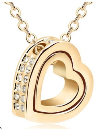 Elegant Love Heart Pendant Necklace | Dainty Gold & Silver Heart Choker | Romantic Heart Necklace for Women | Minimalist Jewelry Gift for Anniversary & Valentine's Day