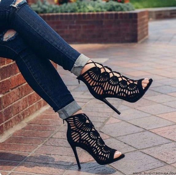 Elegant Lace Pointed-Toe High Heels | Floral Lace Stiletto Pumps | Women’s Luxury Evening & Bridal Lace Heels | Sophisticated Party Wear Mesh Lace Shoes
