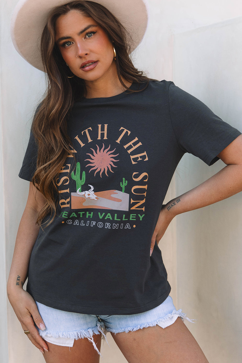 Threaded Pear RISE WITH THE SUN Western Tee