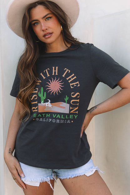Threaded Pear RISE WITH THE SUN Western Tee