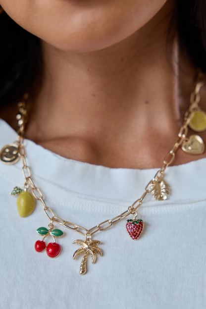 Fruit Charm Necklace