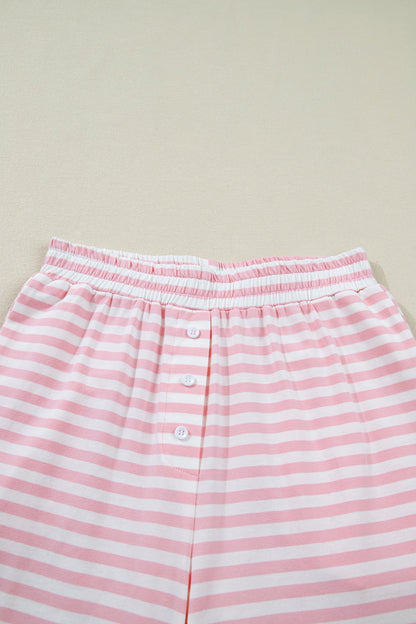 Threaded Pear Amber Stripe Drop Shoulder Set