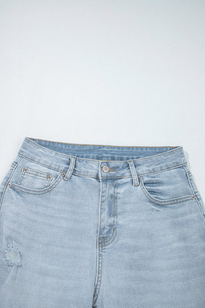 Threaded Pear Kimberly Length Distressed Skinny Jeans