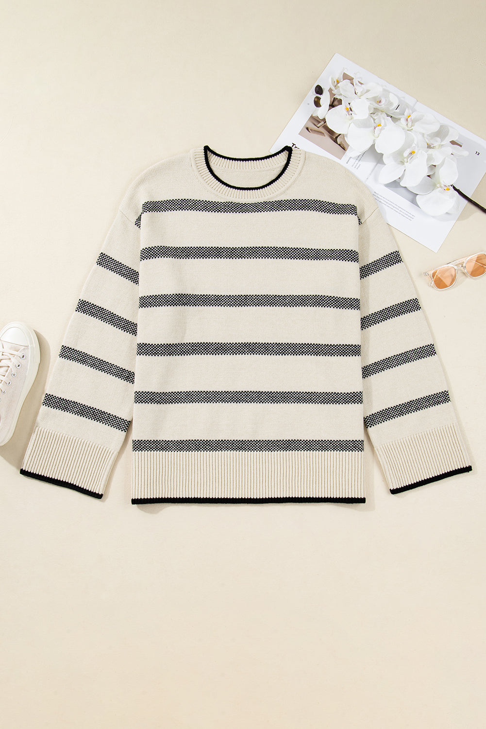 Threaded Pear Amelia Sleeve Drop Shoulder PLUS Sweater
