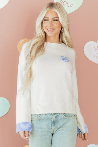 Threaded Pear Vienna Cuffed Drop Shoulder Sweater