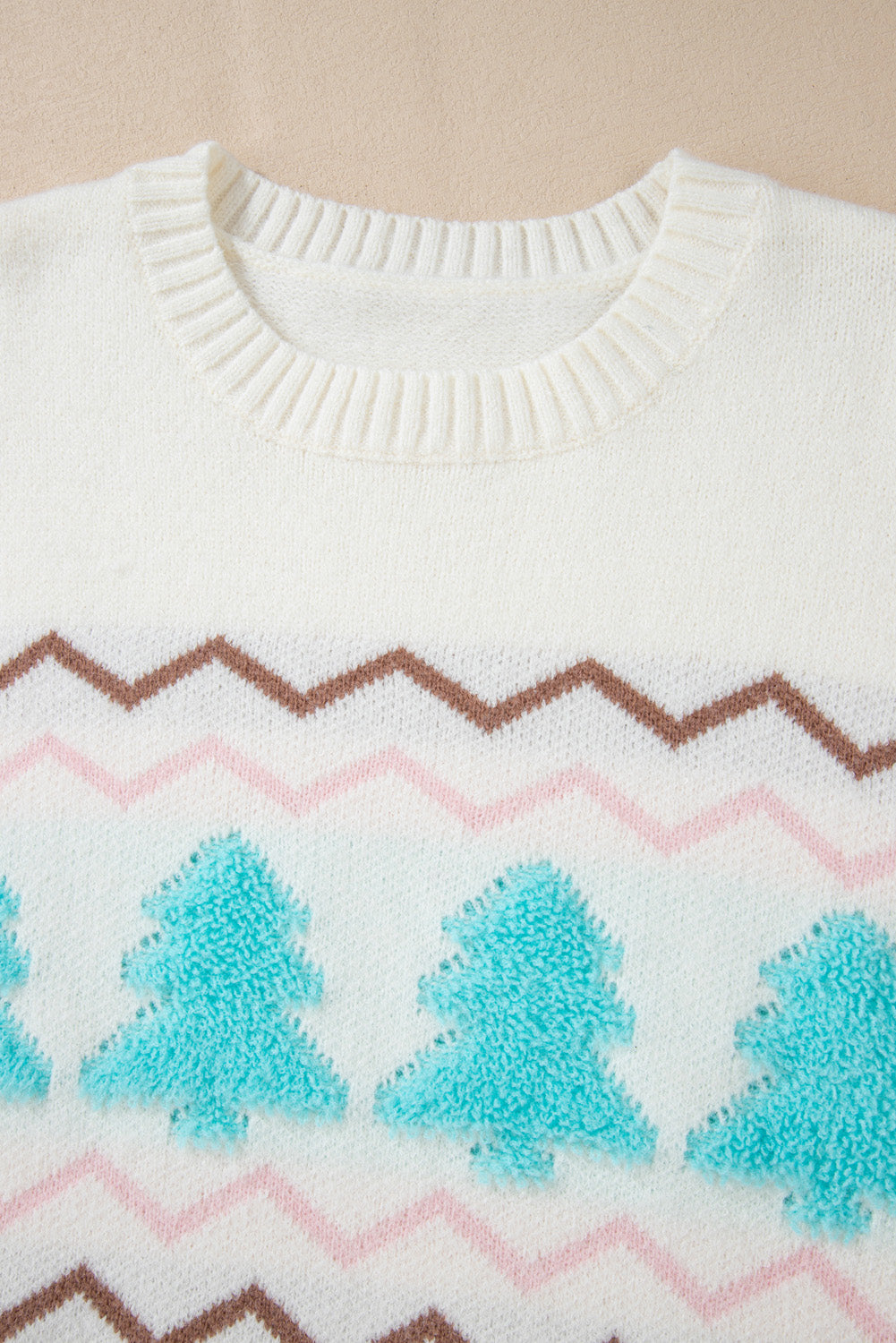 Threaded Pear Sofia Trim Drop Shoulder Sweater