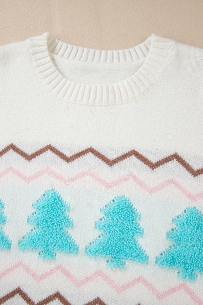 Threaded Pear Sofia Trim Drop Shoulder Sweater
