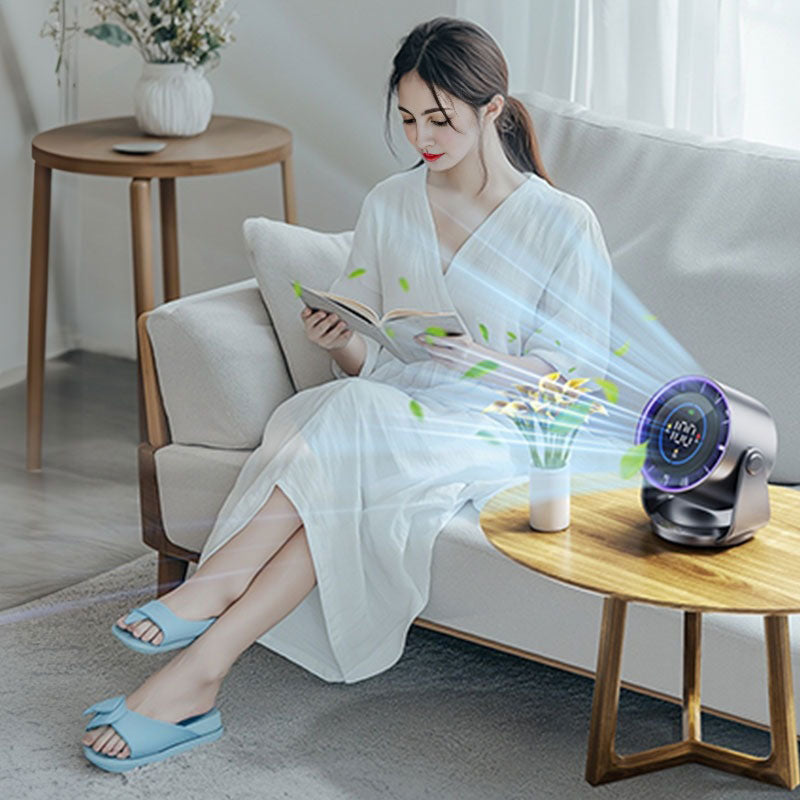 100-Speed Rechargeable Desk Fan