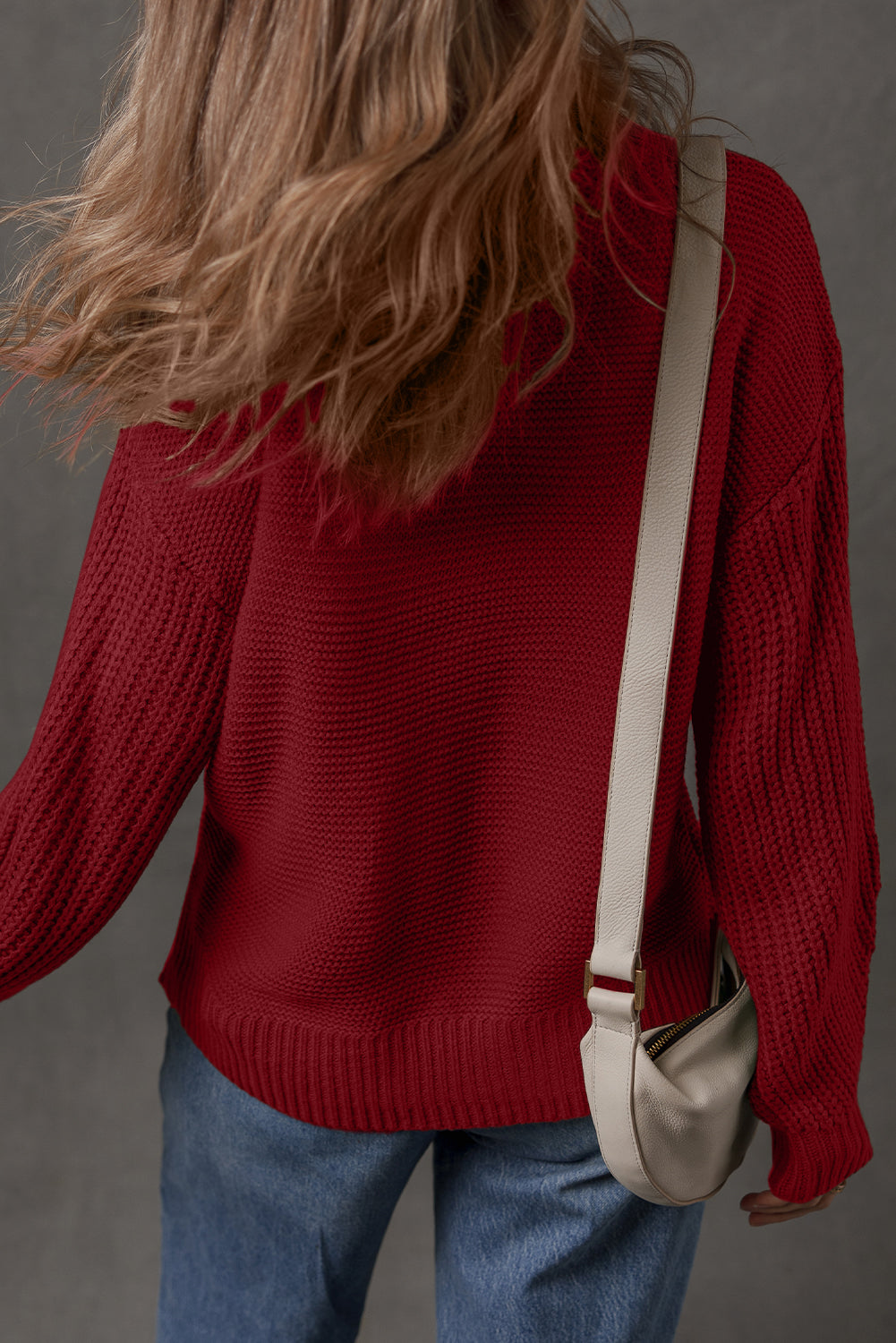 Threaded Pear Natalia Drop Shoulder Loose Sweater