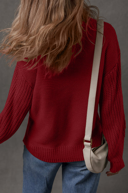 Threaded Pear Natalia Drop Shoulder Loose Sweater