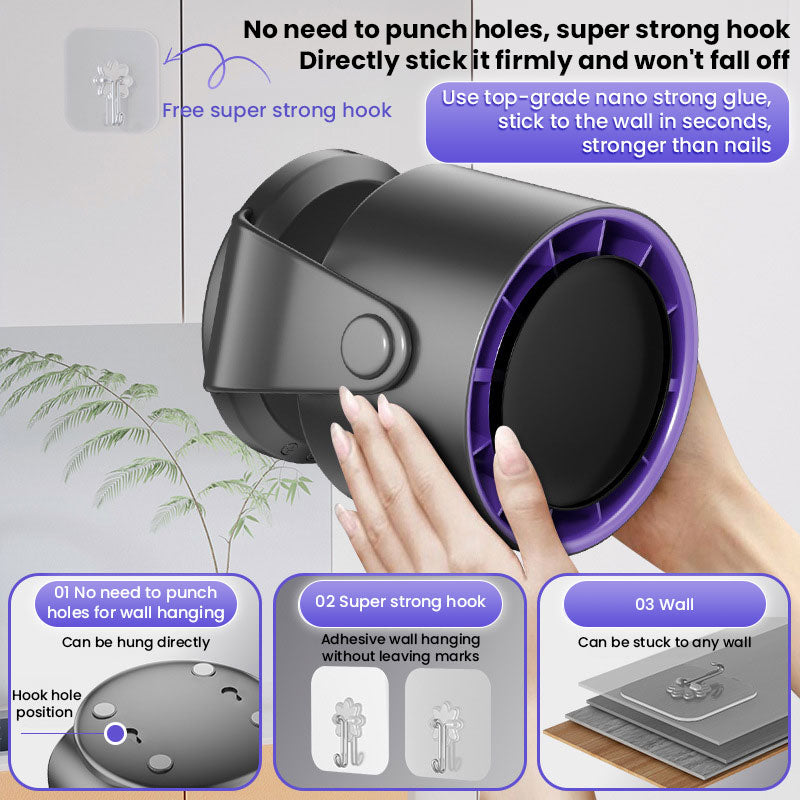 100-Speed Rechargeable Desk Fan
