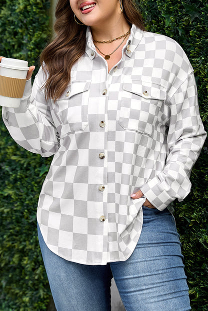 Threaded Pear Emily Down Casual Western Plus Jacket