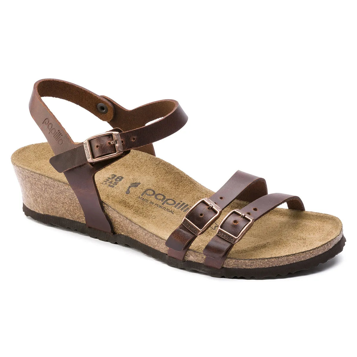 Birkenstock Unisex Lana Natural Leather Cognac