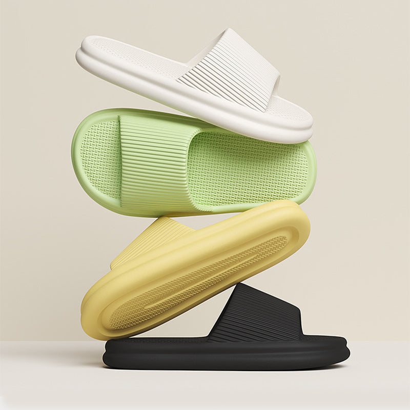 Striped Non-Slip House Slippers