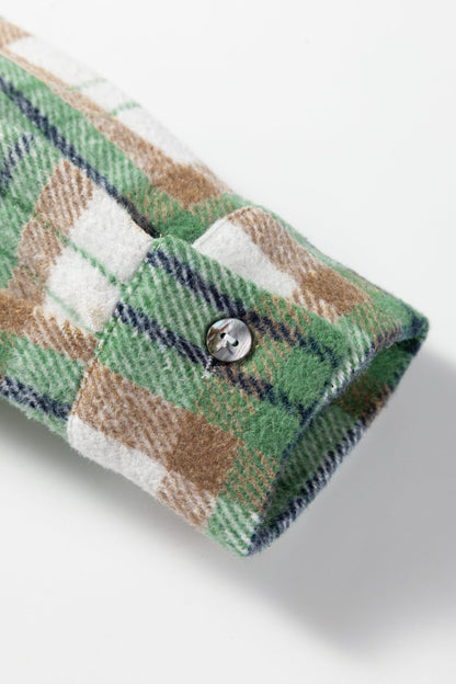 Threaded Pear Abigail Plaid Casual Flannel Shacket