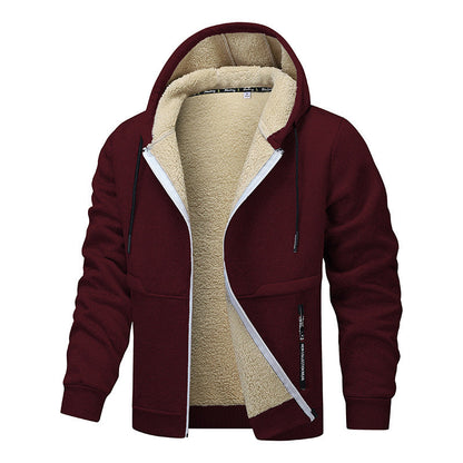 Men's Lambswool Thickened Hoodie