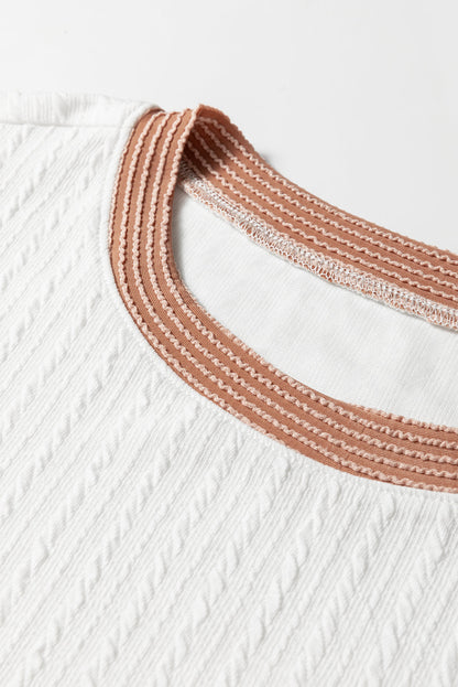 Threaded Pear Romy Color Block Knit PLUS Top