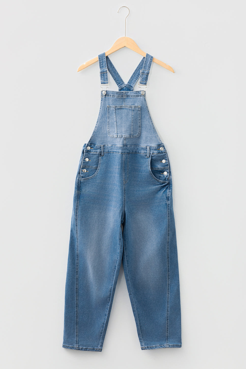Threaded Pear Brooklyn adjustable Buckle Barrel Overalls