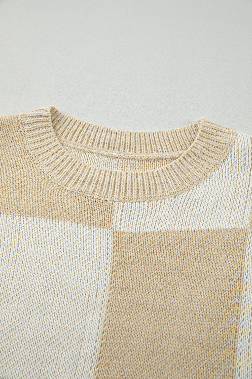 Threaded Pear Vivifira Print Drop Shoulder Sweater