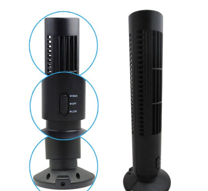 USB Small Desk Fan Mini Electric Fan With Safe Mesh Guard And Two Speeds