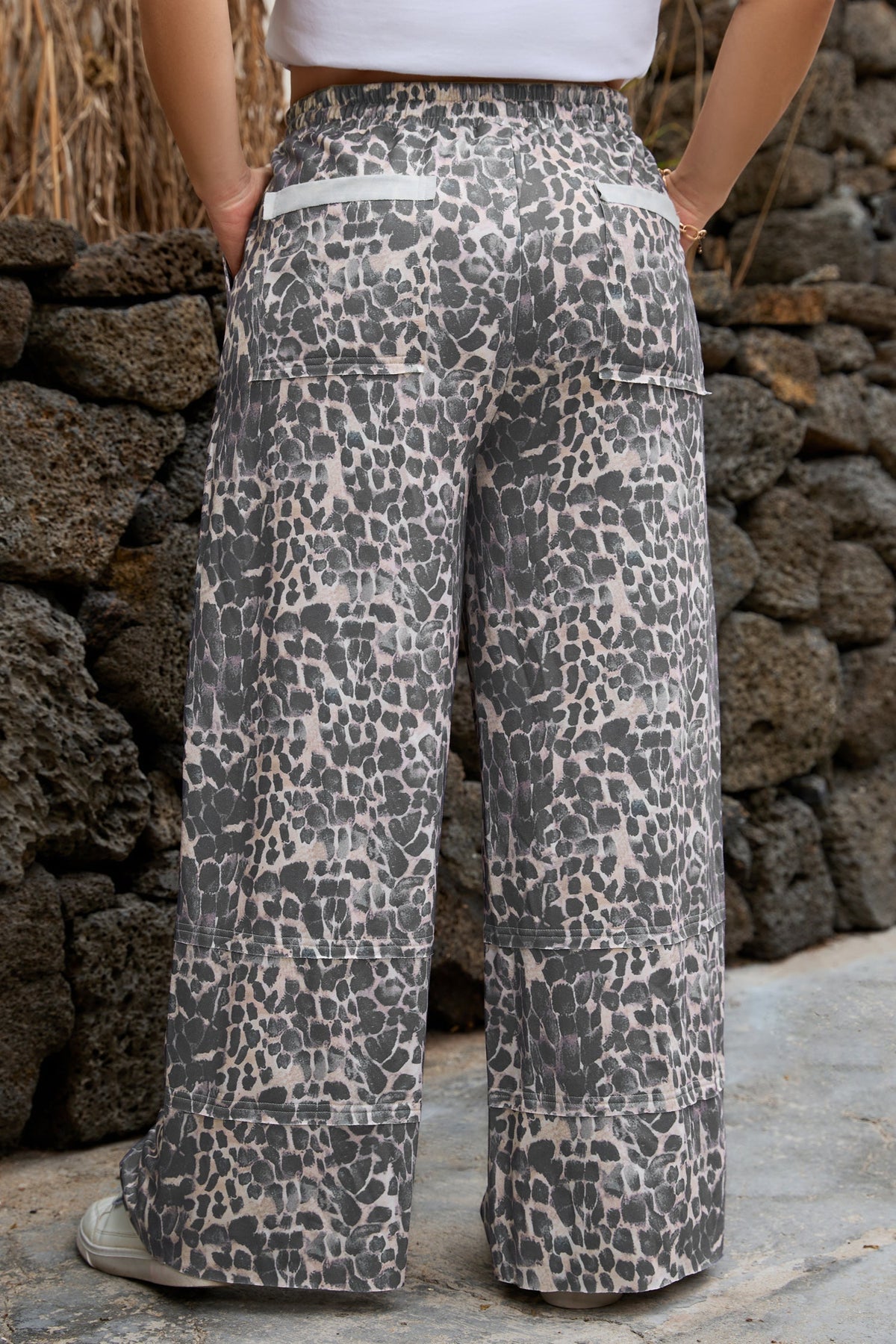 Threaded Pear Hadley Patch Drawstring Loose PLUS Pants