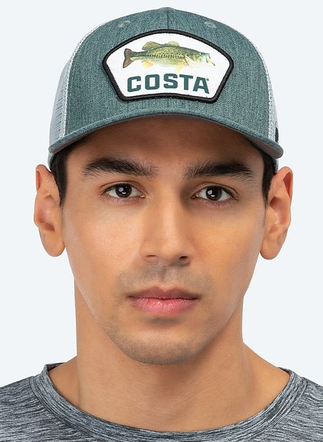 Costa Men's Xl Fit Trucker Patch Bass Hats