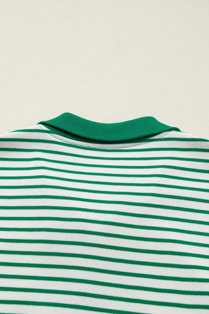 Threaded Pear Royalty Polo Collar T Shirt