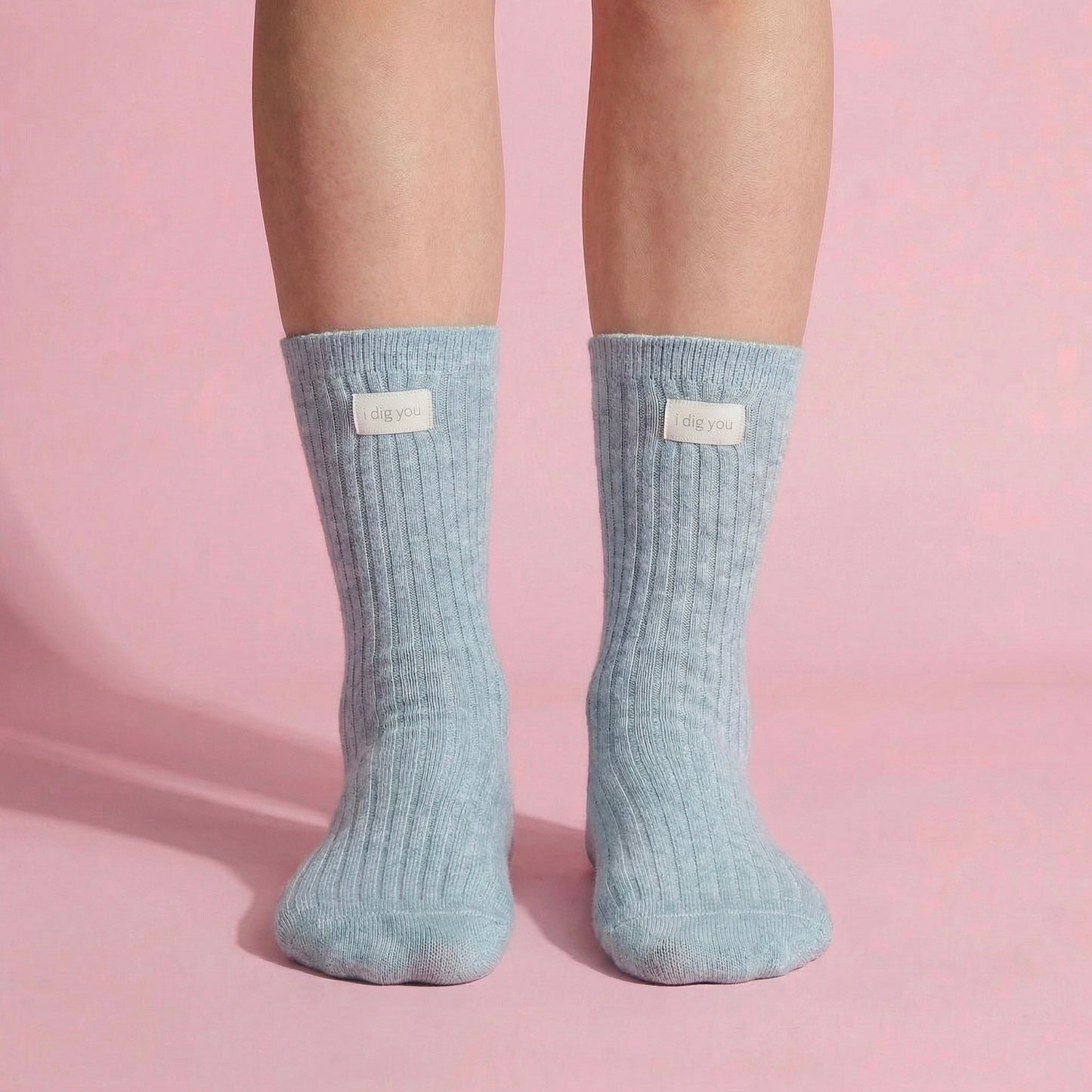 Anna-Kaci Women's 3-Pair Ribbed Crew Socks Set Soft Stretch Knit Fabric Minimal Everyday Comfort Socks