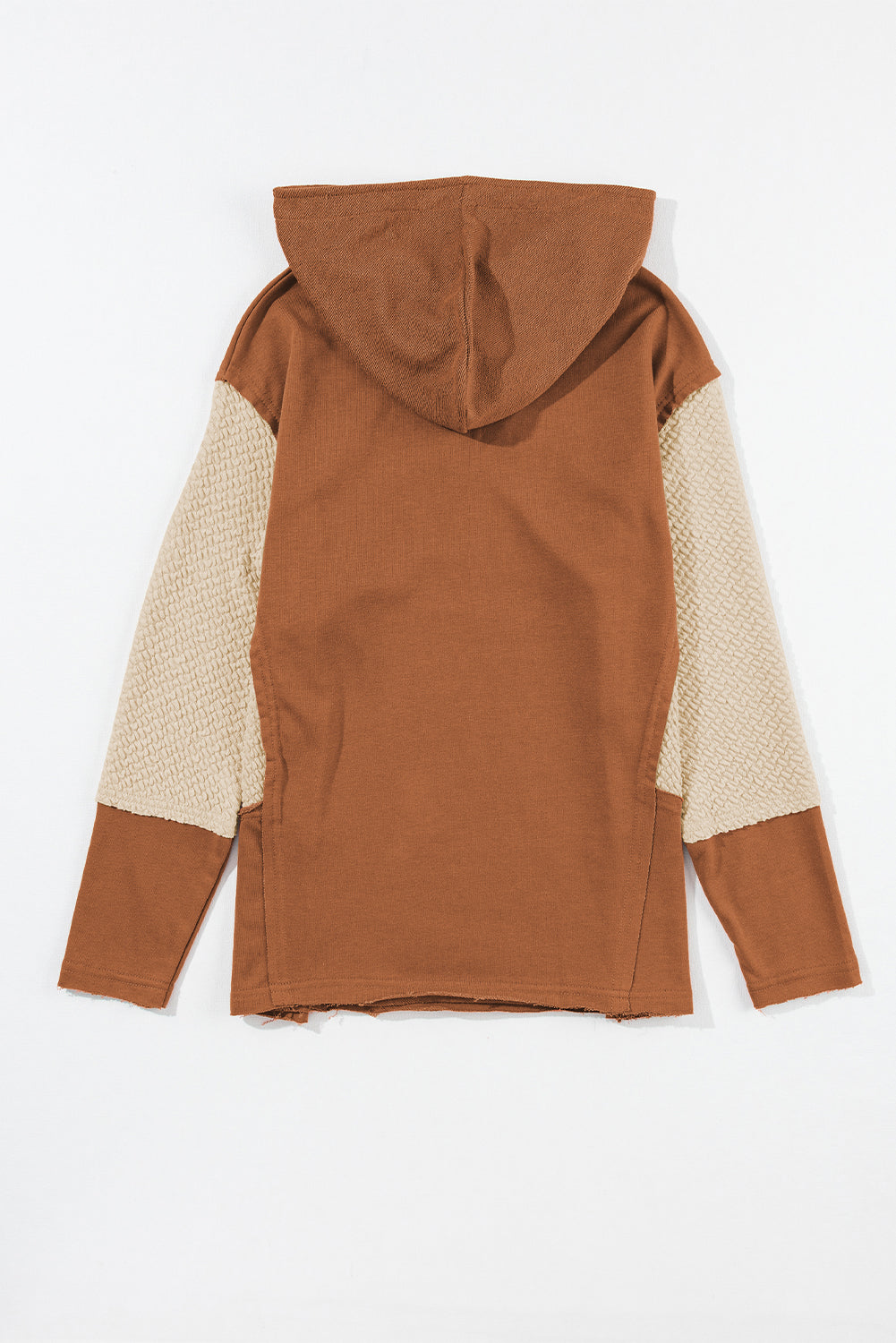 Threaded Pear Daphne Sleeves Patchwork Colorblock Hoodie
