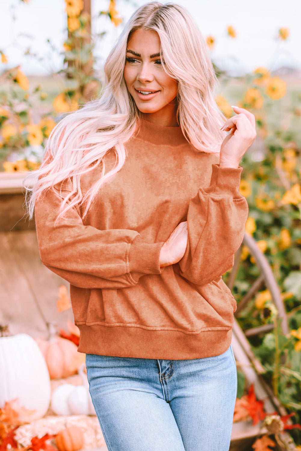 Threaded Pear Eleanor Drop Shoulder Pullover