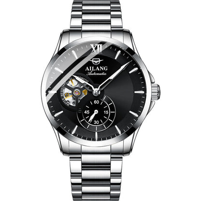 Men’s Mechanical Waterproof Watch | High-Sense Automatic Executive Timepiece | Trendy Minimalist Luxury Skeleton Watch | Luxury-Label Statuesque Radiant Accessory | 2026 High-Fashion Emerald-Luxe Essential