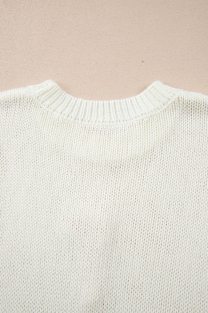 Threaded Pear Malani Bow Knot Loose Sweater