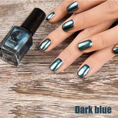 14-Color Metallic Nail Polish Set