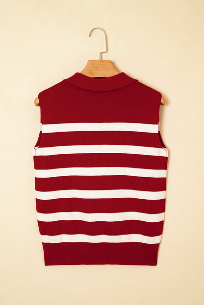 Threaded Pear Ariya Stripe Collared Sweater