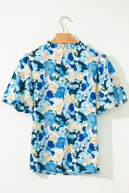 Threaded Pear Leilani Short Puff Sleeve Blouse